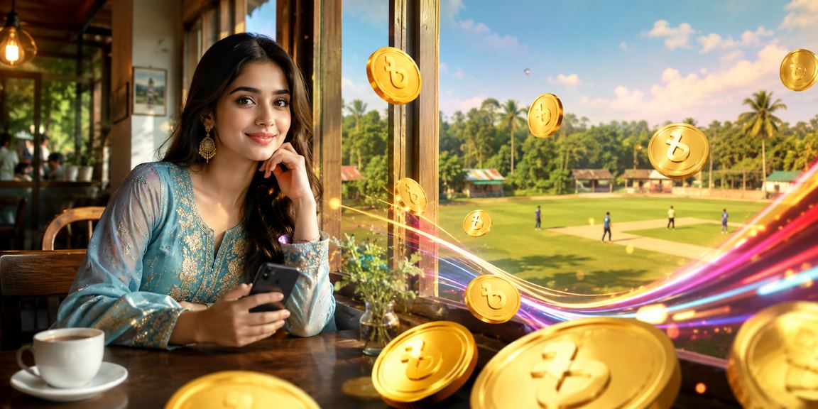 বগুড়ায় একজন খেলোয়াড় টাকা হাতে টস প্রেডিকশন কৌশল বিশ্লেষণ করছেন